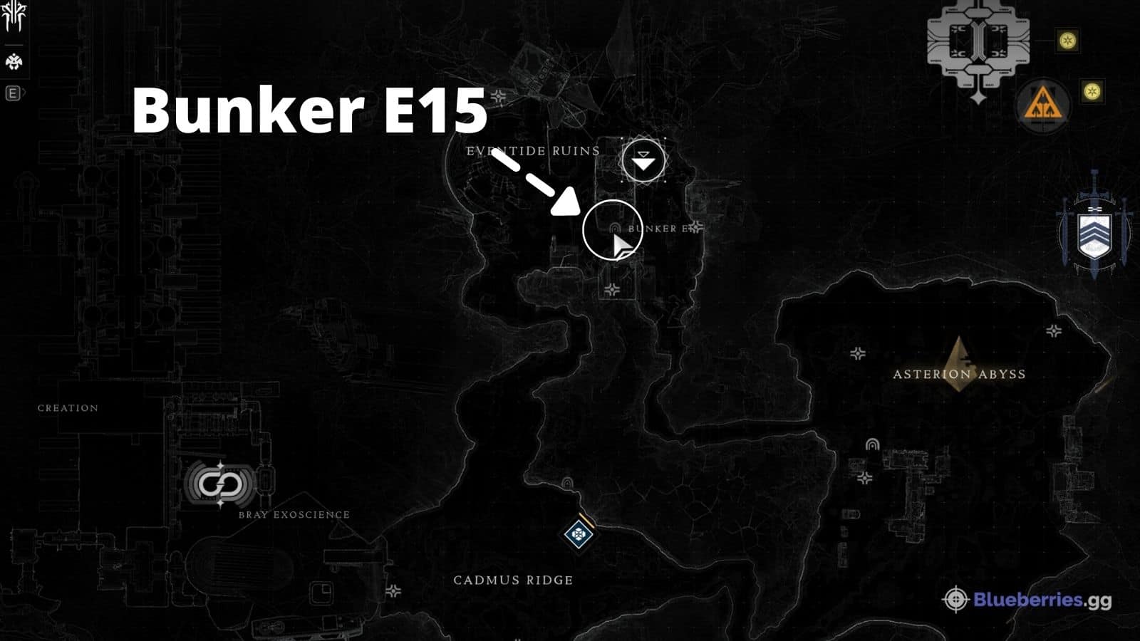Bunker E15 Lost Sector Location