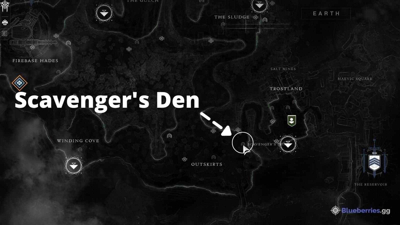 Scavenger's Den Lost Sector Location