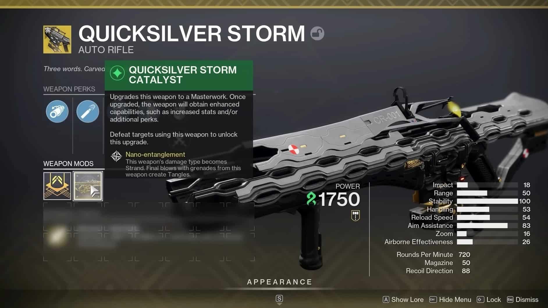 Quicksilver Storm Catalyst