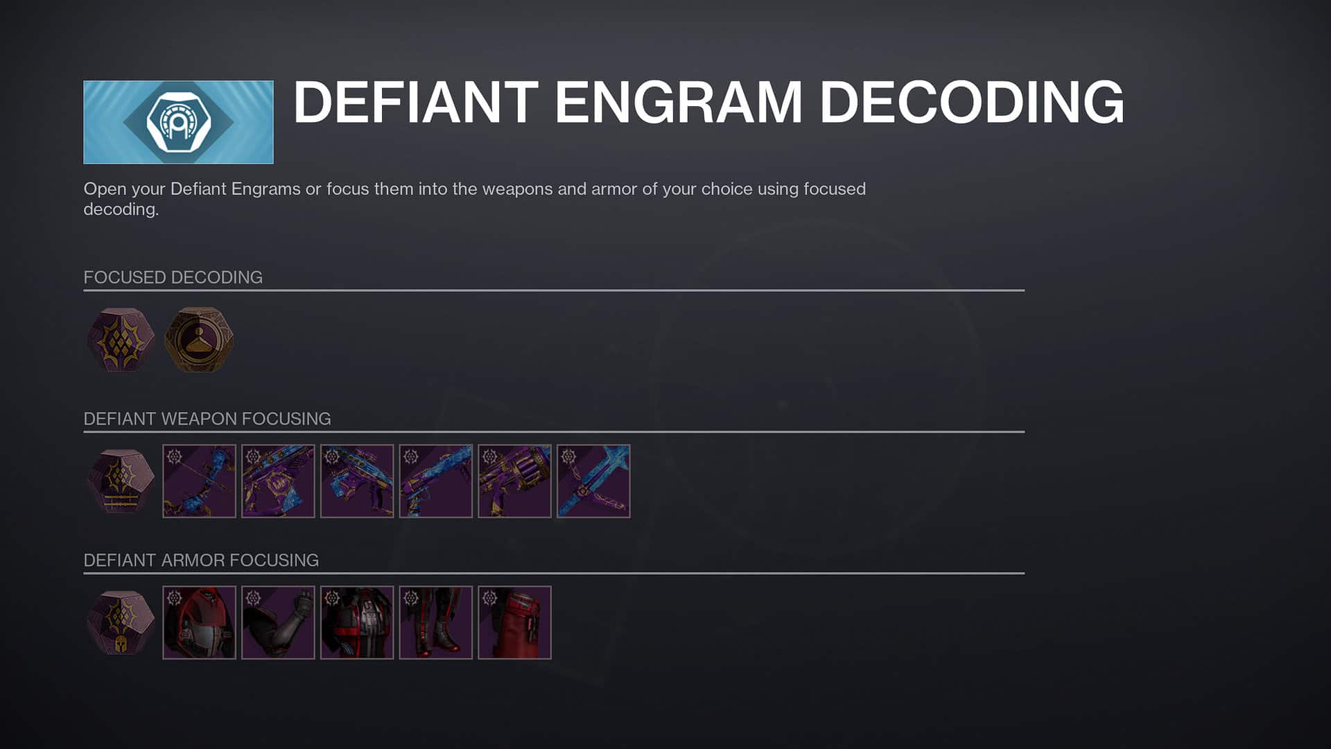 Defiant Umbral Decoding Gameplay Destiny 2