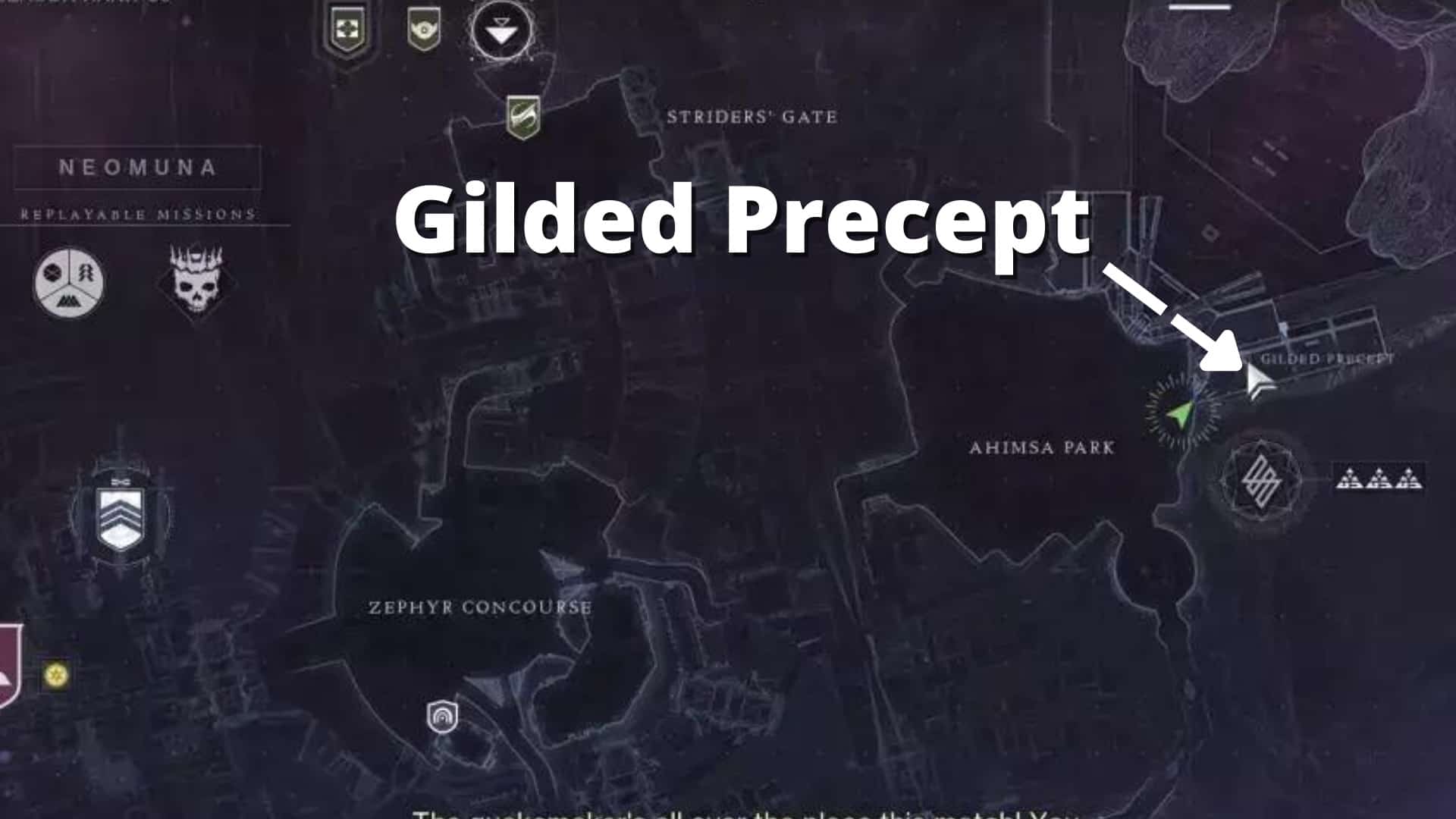 Gilded Precept Lost Sector location
