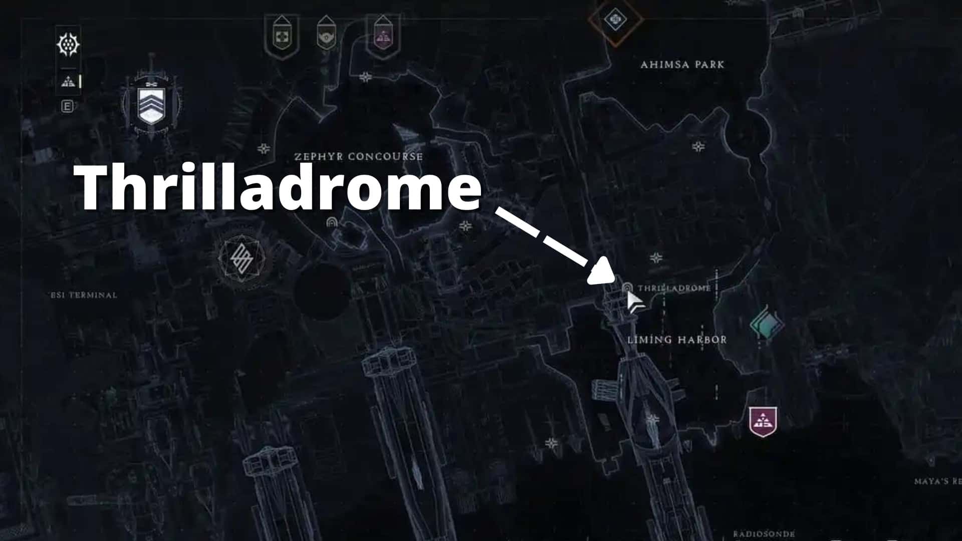 Thrilladrome Lost Sector location