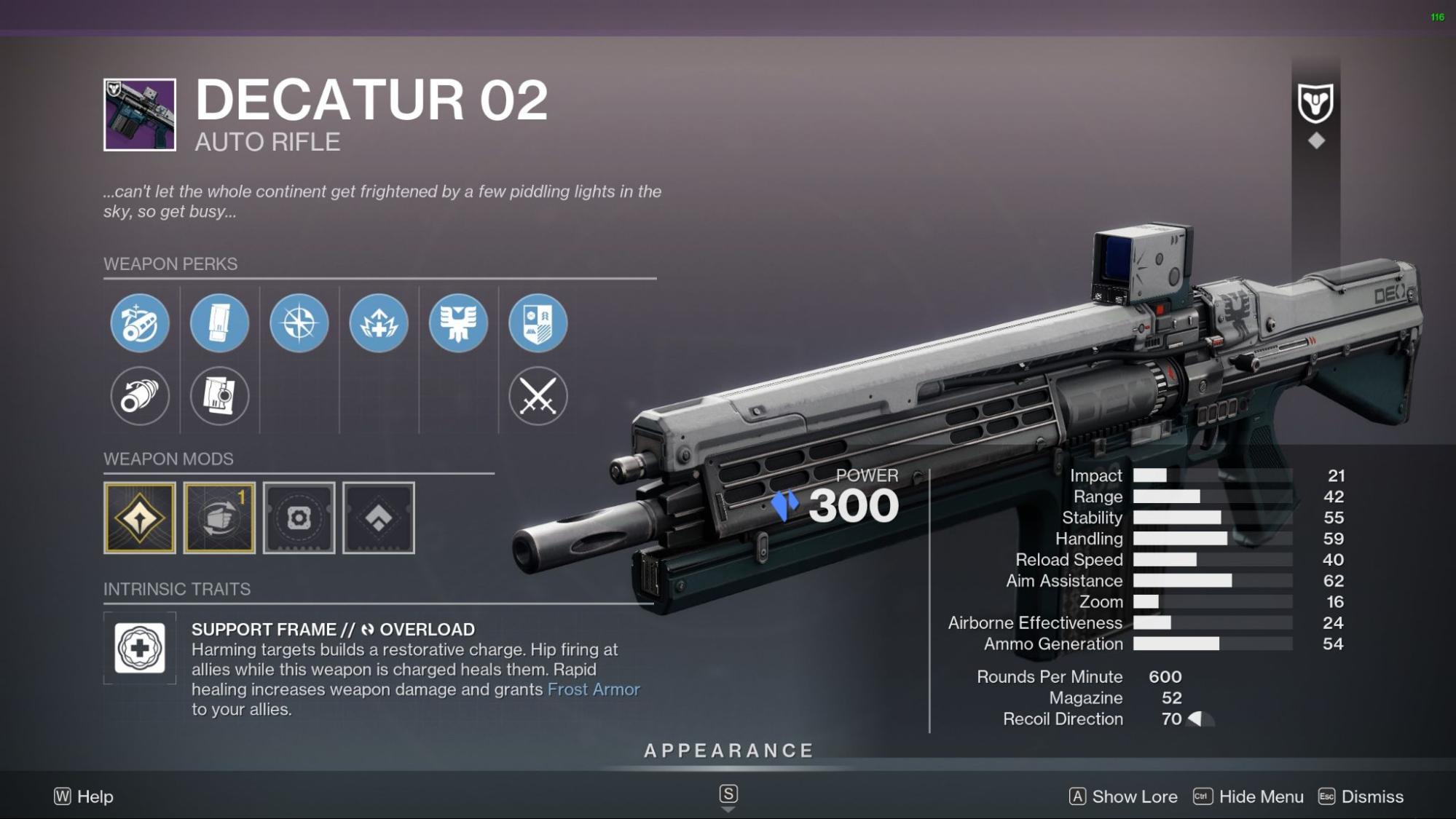 Destiny 2 DECATUR 02: God Rolls and How to get it DECATUR 02 God Rolls screen Destiny 2