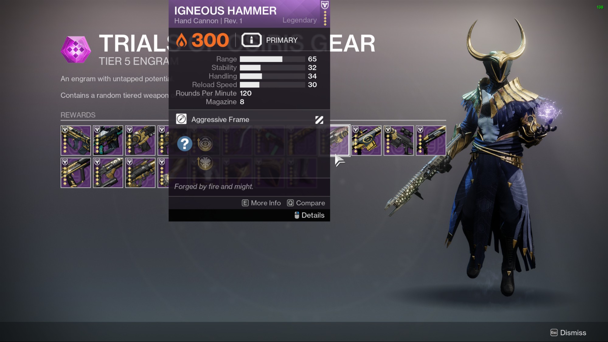 Destiny 2 Igneous Hammer: God Rolls and How to get it How to get Igneous Hammer screen Destiny 2 v2