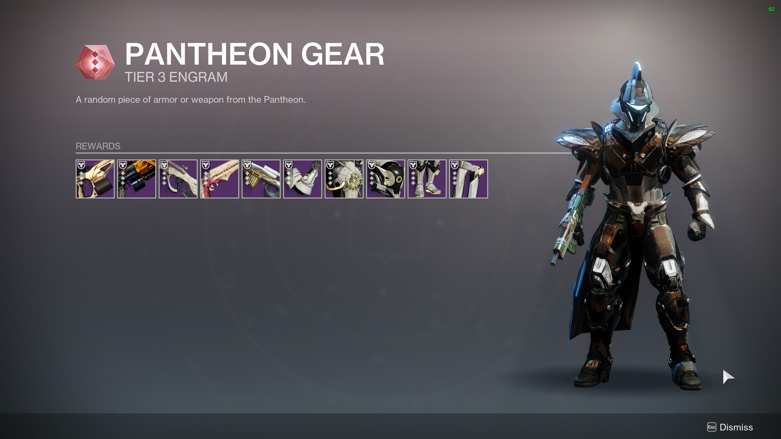 Destiny 2 Alone as a God: God Rolls and How to get it Pantheon Weapons screen Destiny 2